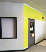 Shhh! This is a sneak peek at the mural being painted on the Snack Shack walls. We'll post the finished artwork once it's done!